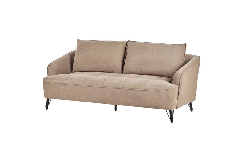 3-sitssoffa Beliani Hobro Brun, Svart NO_BRAND Brown||Black - Møbler - Sofaer - Sofa 3 seter