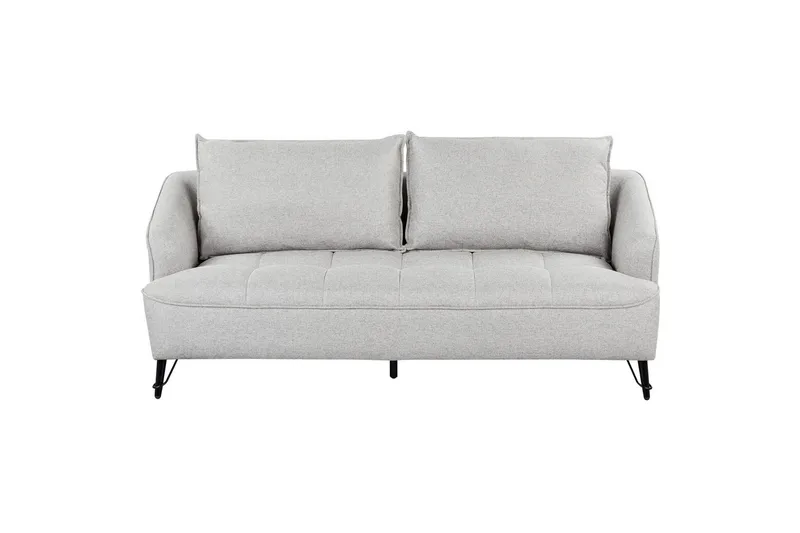 3-sitssoffa Beliani Hobro Brun, Svart NO_BRAND Grey||Black, undefined