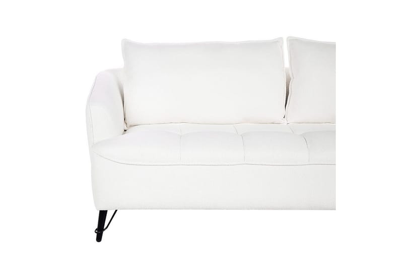 3-sitssoffa Beliani Hobro Brun, Svart NO_BRAND White||Black - Møbler - Sofaer - Sofa 3 seter