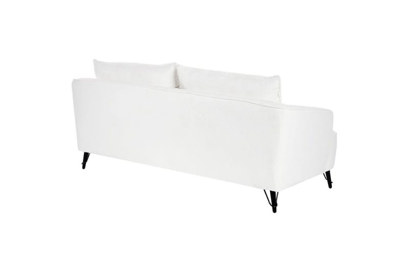 3-sitssoffa Beliani Hobro Brun, Svart NO_BRAND White||Black - Møbler - Sofaer - Sofa 3 seter