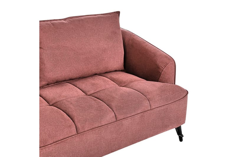 3-sitssoffa Beliani Hobro Brun, Svart NO_BRAND Pink - Rosa - Møbler - Sofaer - Sofa 3 seter