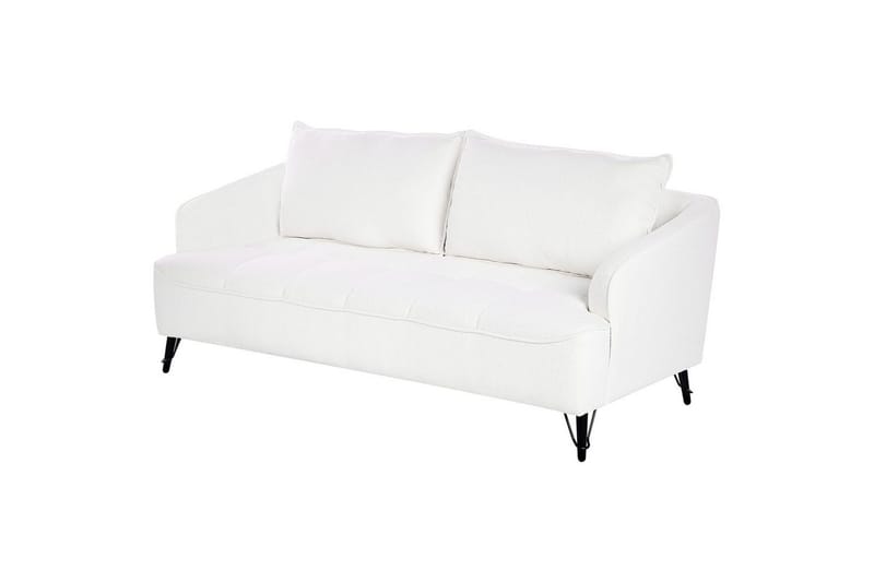 3-sitssoffa Beliani Hobro Brun, Svart White||Black - Møbler - Sofaer - Sofa 3 seter