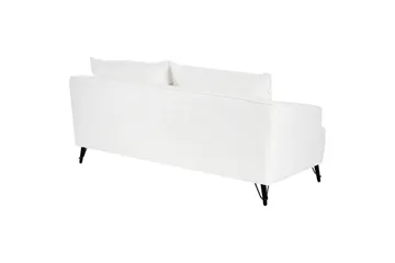 3-sitssoffa Beliani Hobro Brun, Svart White||Black - Møbler - Sofaer - Sofa 3 seter