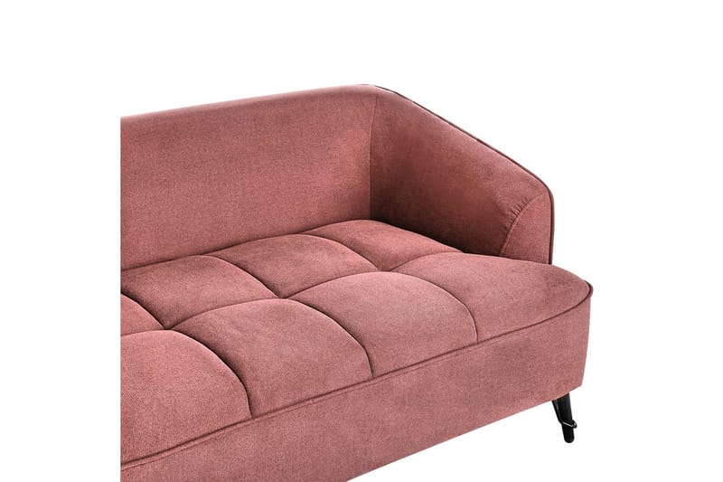 3-sitssoffa Beliani Hobro Brun, Svart Pink - Rosa - Møbler - Sofaer - Sofa 3 seter