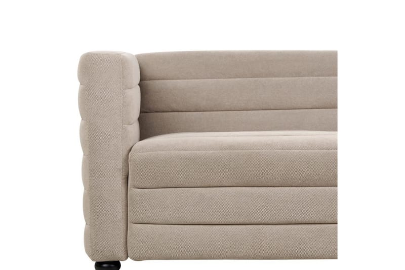 3-sitssoffa Beliani Hofn Beige, svart Beige||Black - Møbler - Sofaer - Sofa 3 seter