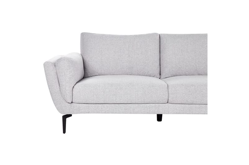 3-sitssoffa Beliani Kansseli Beige, svart Grey - Grå - Møbler - Sofaer - Sofa 3 seter