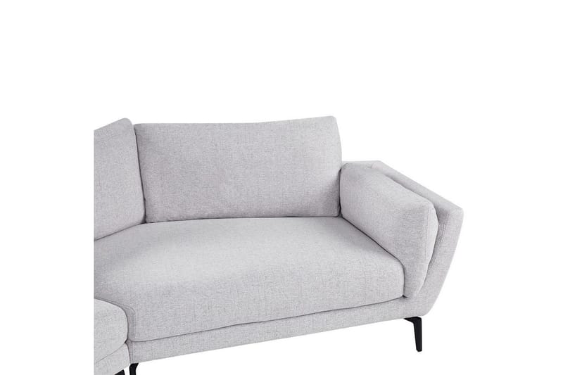 3-sitssoffa Beliani Kansseli Beige, svart Grey - Grå - Møbler - Sofaer - Sofa 3 seter