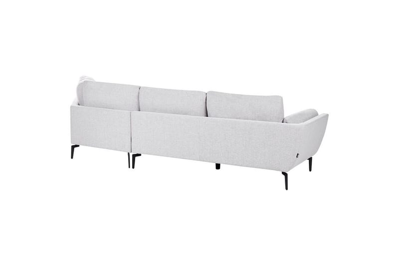 3-sitssoffa Beliani Kansseli Beige, svart Grey - Grå - Møbler - Sofaer - Sofa 3 seter