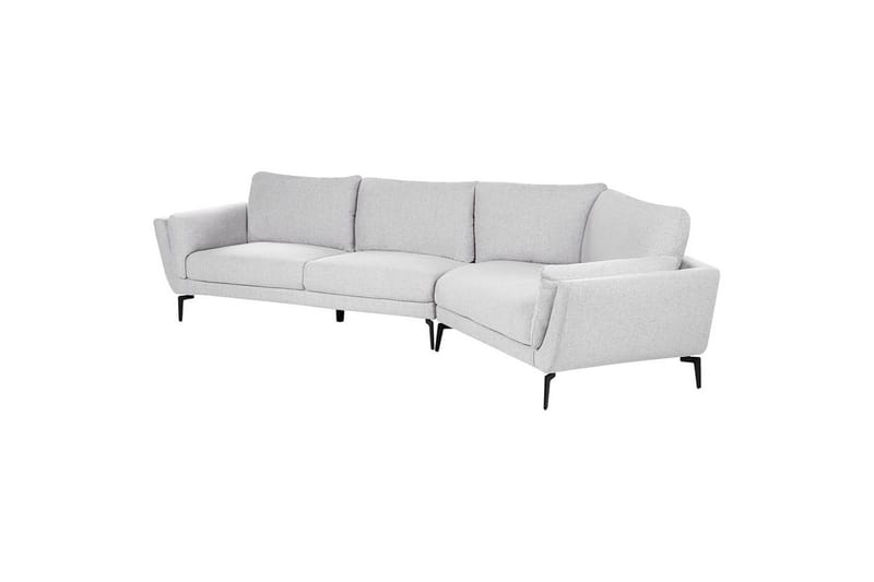 3-sitssoffa Beliani Kansseli Beige, svart Grey - Grå - Møbler - Sofaer - Sofa 3 seter