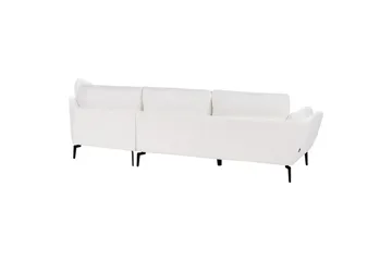 3-sitssoffa Beliani Kansseli Beige, svart White||Black - Møbler - Sofaer - Sofa 3 seter