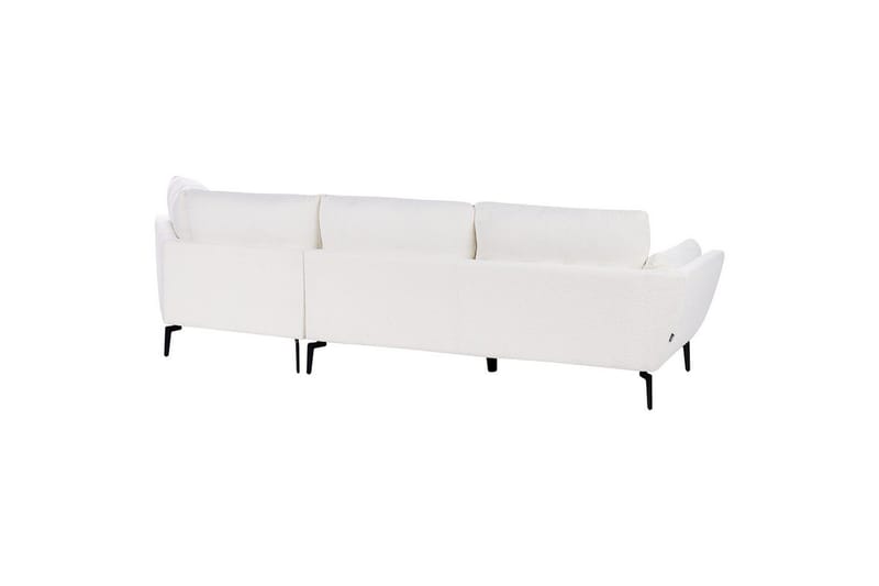 3-sitssoffa Beliani Kansseli Beige, svart White||Black - Møbler - Sofaer - Sofa 3 seter