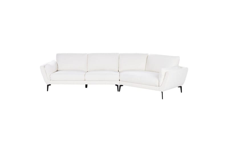 3-sitssoffa Beliani Kansseli Beige, svart White||Black - Møbler - Sofaer - Sofa 3 seter