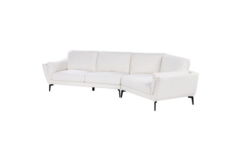 3-sitssoffa Beliani Kansseli Beige, svart White||Black - Møbler - Sofaer - Sofa 3 seter