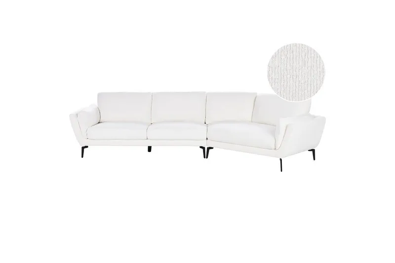 3-sitssoffa Beliani Kansseli Beige, svart White||Black, undefined