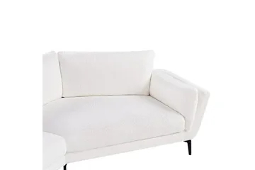 3-sitssoffa Beliani Kansseli Beige, svart White||Black - Møbler - Sofaer - Sofa 3 seter