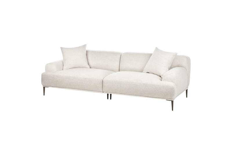 3-sitssoffa Beliani Matila Beige, brun Beige||Brown - Møbler - Sofaer - Sofa 3 seter