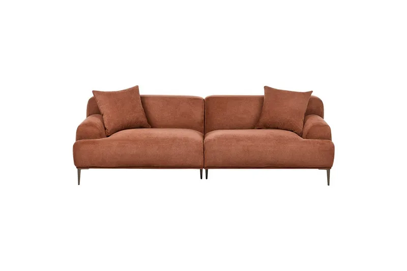 3-sitssoffa Beliani Matila Beige, brun Brown - Møbler - Sofaer - Sofa 3 seter
