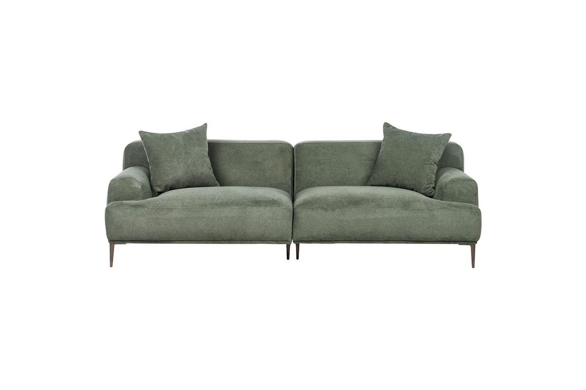 3-sitssoffa Beliani Matila Beige, brun Green\|\|Brown -
