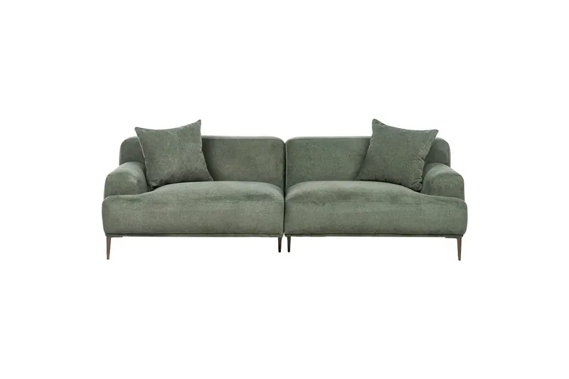 3-sitssoffa Beliani Matila Beige, brun Green||Brown, undefined
