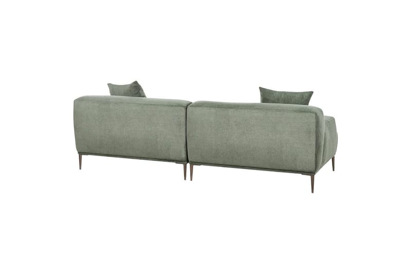 3-sitssoffa Beliani Matila Beige, brun Green||Brown - Møbler - Sofaer - Sofa 3 seter