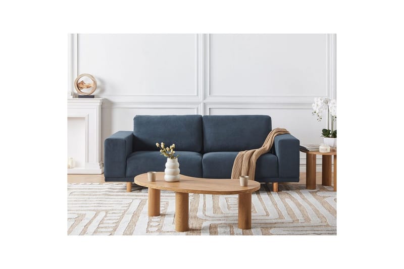 3-sitssoffa Beliani Nivala Blå NO_BRAND blue - Møbler - Sofaer - Sofa 3 seter