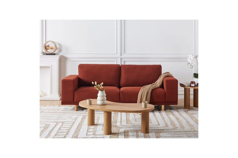 3-sitssoffa Beliani Nivala Blå Red - Møbler - Sofaer - Sofa 3 seter