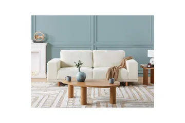3-sitssoffa Beliani Nivala Blå White - Møbler - Sofaer - Sofa 3 seter