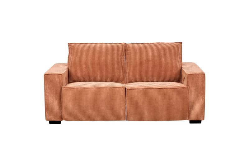 3-sitssoffa Beliani Nukari Orange, Svart Orange - Oransje - Møbler - Sofaer - Sofa 3 seter