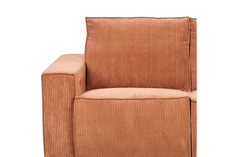 3-sitssoffa Beliani Nukari Orange, Svart Orange - Oransje - Møbler - Sofaer - Sofa 3 seter