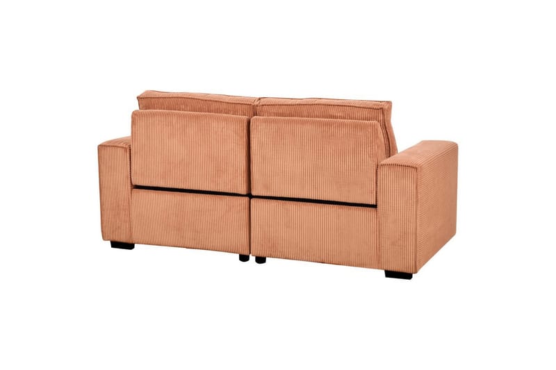 3-sitssoffa Beliani Nukari Orange, Svart Orange - Oransje - Møbler - Sofaer - Sofa 3 seter