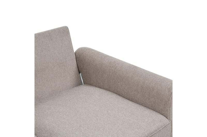 3-sitssoffa Beliani Ronneby Beige, ljust trä Beige||Light colored wood - Møbler - Sofaer - Sofa 3 seter