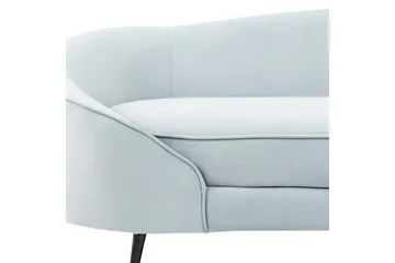 3-sitssoffa Beliani Savar Blå, Svart blue||Black - Møbler - Sofaer - Fløyel sofaer