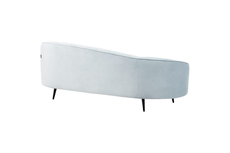 3-sitssoffa Beliani Savar Blå, Svart blue||Black - Møbler - Sofaer - Fløyel sofaer