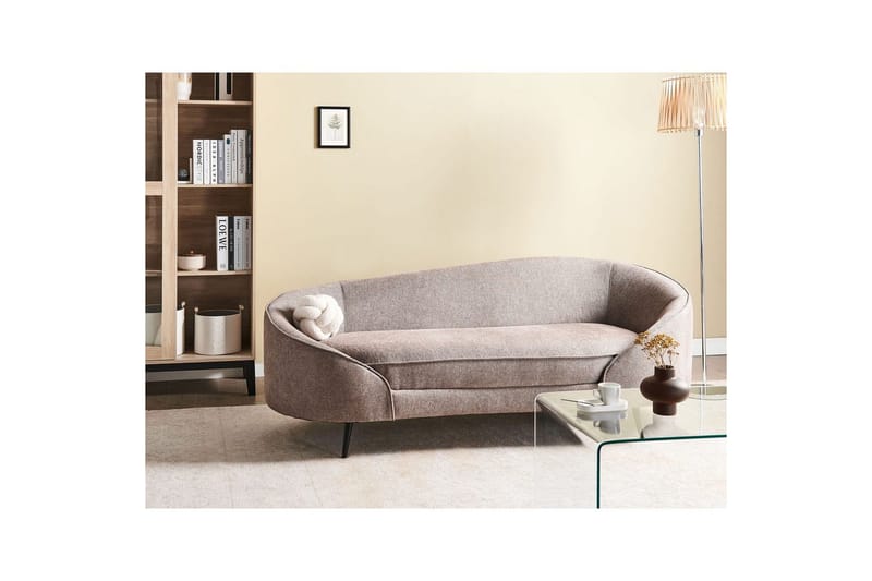 3-sitssoffa Beliani Savar Blå, Svart Brown - Brun - Møbler - Sofaer - Sofa 3 seter