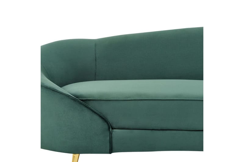 3-sitssoffa Beliani Savar Blå, Svart Dark green||GOLD - Møbler - Sofaer - Fløyel sofaer