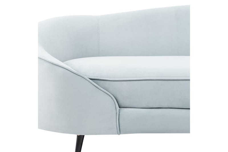 3-sitssoffa Beliani Savar Blå, Svart NO_BRAND blue||Black - Møbler - Sofaer - Fløyel sofaer