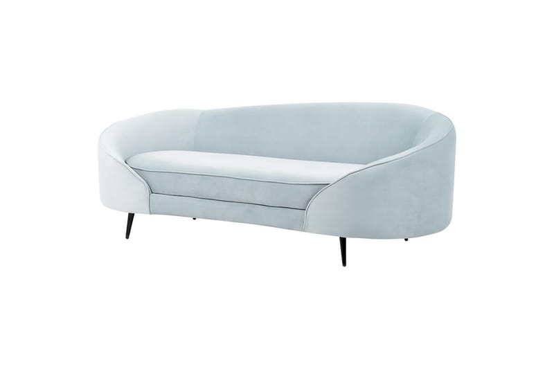 3-sitssoffa Beliani Savar Blå, Svart NO_BRAND blue||Black - Møbler - Sofaer - Fløyel sofaer