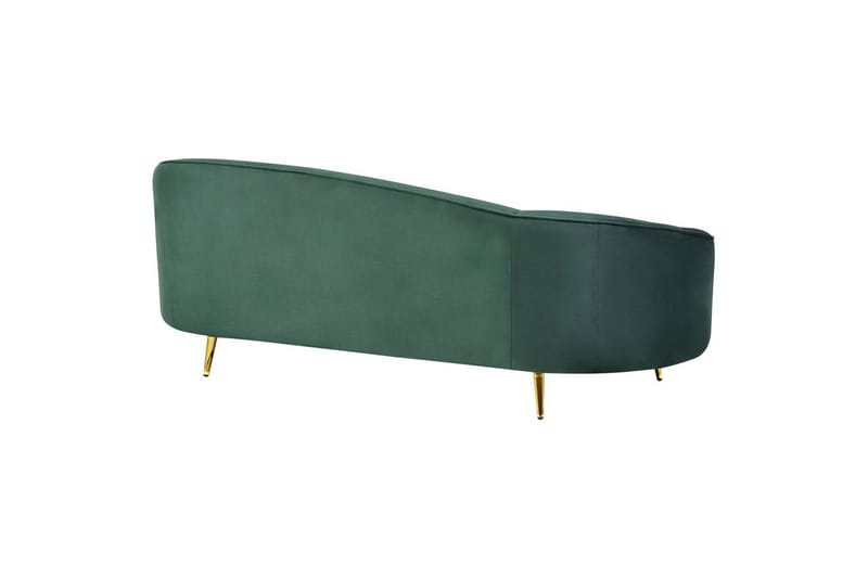3-sitssoffa Beliani Savar Blå, Svart NO_BRAND Dark green||GOLD - Møbler - Sofaer - Fløyel sofaer