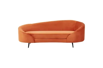 3-sitssoffa Beliani Savar Blå, Svart NO_BRAND Orange||Black