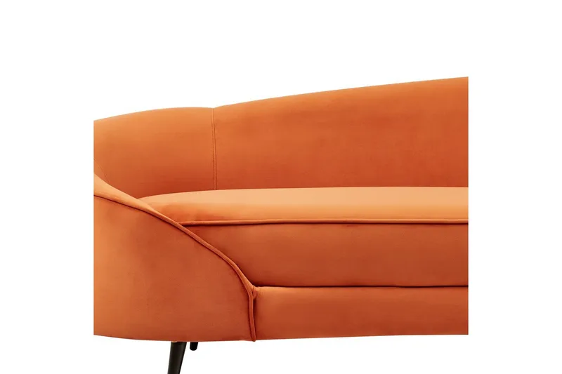 3-sitssoffa Beliani Savar Blå, Svart NO_BRAND Orange||Black - Møbler - Sofaer - Sofa 3 seter
