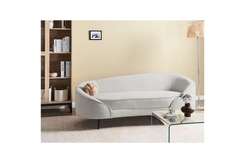 3-sitssoffa Beliani Savar Blå, Svart NO_BRAND White||Black - Møbler - Sofaer - Sofa 3 seter