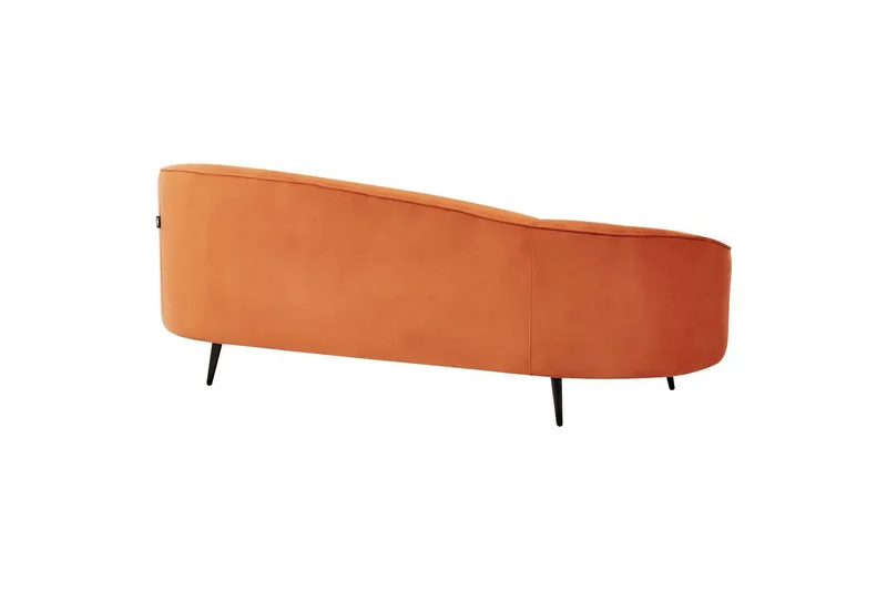 3-sitssoffa Beliani Savar Blå, Svart Orange||Black - Møbler - Sofaer - Sofa 3 seter