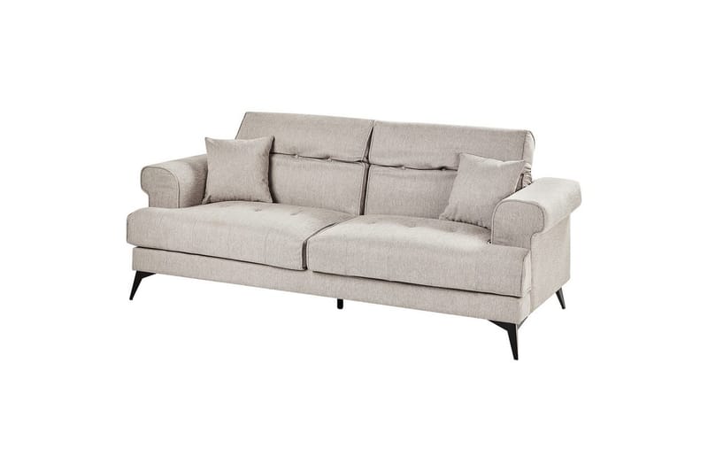 3-sitssoffa Beliani Skive Beige Beige VALUE_MISSING_1 - Møbler - Sofaer - Sofa 3 seter