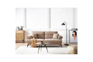 3-sitssoffa Beliani Skive Beige Beige VALUE_MISSING_2 - Beige - Møbler - Sofaer - Sofa 3 seter