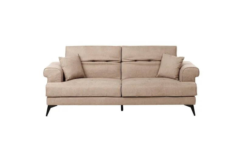3-sitssoffa Beliani Skive Beige Beige VALUE_MISSING_2 - Beige - Møbler - Sofaer - Sofa 3 seter