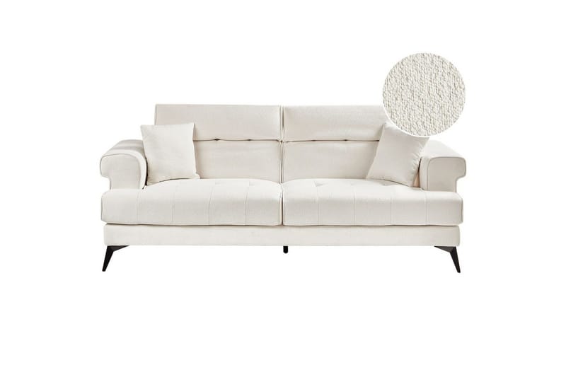 3-sitssoffa Beliani Skive Beige White||Black VALUE_MISSING_3 - Møbler - Sofaer - Sofa 3 seter