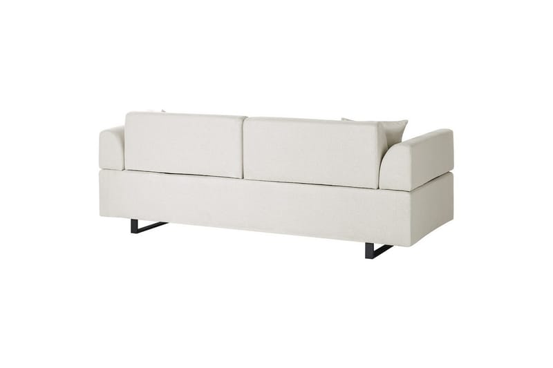 3-sitssoffa Beliani Sokna Beige, svart Beige||Black - Møbler - Sofaer - Sofa 3 seter