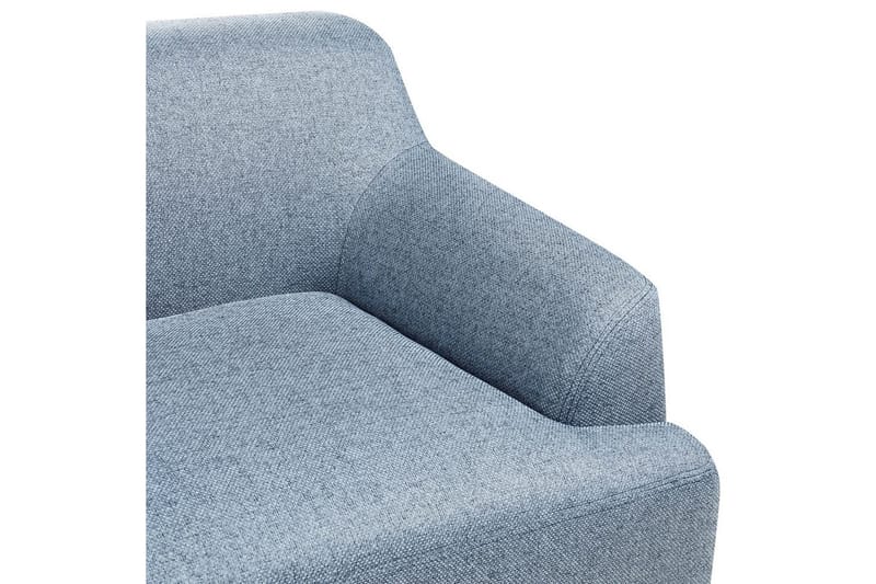 3-sitssoffa Beliani Sosjo Beige, ljust trä blue||Light colored wood - Møbler - Sofaer - Sofa 3 seter