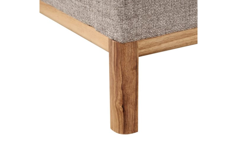 3-sitssoffa Beliani Sosjo Beige, ljust trä Brown||Light colored wood - Møbler - Sofaer - Sofa 3 seter