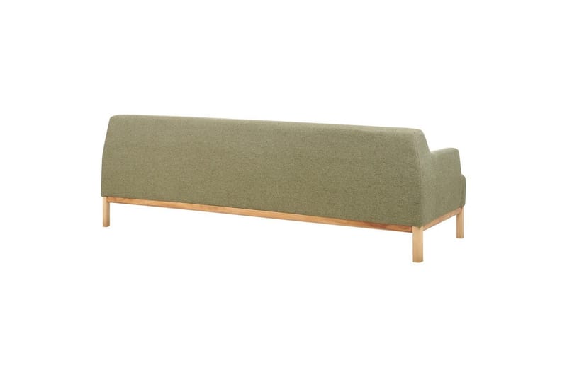 3-sitssoffa Beliani Sosjo Beige, ljust trä Green||Light colored wood - Møbler - Sofaer - Sofa 3 seter